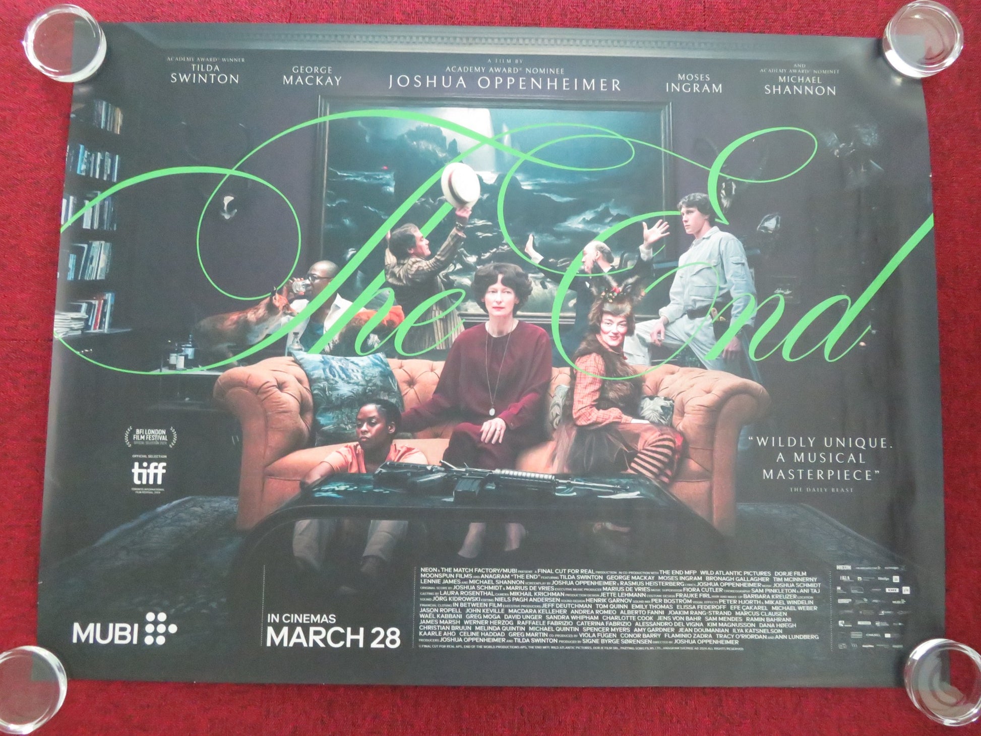 THE END UK QUAD ROLLED POSTER TILDA SWINTON GEORGE MACKAY 2024 - Rendezvous Cinema