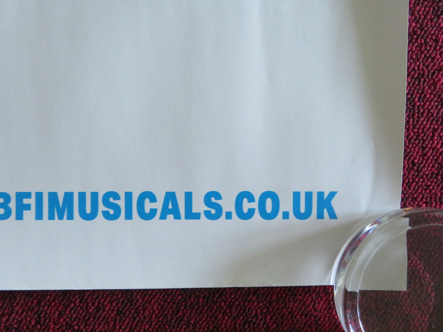 MUSICALS ON TOUR UK QUAD ROLLED POSTER CALAMITY JANE CABARET 2019