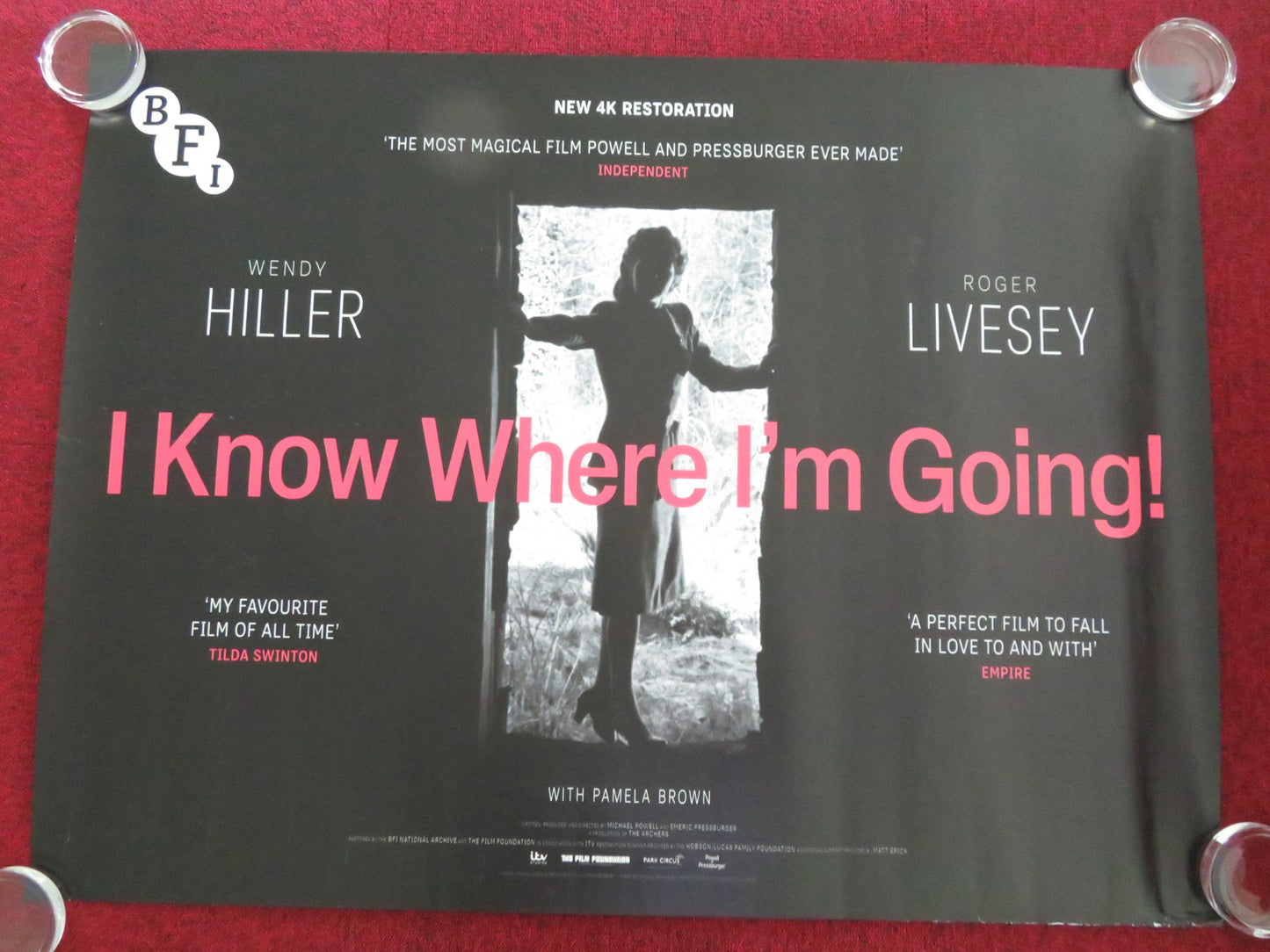 I KNOW WHERE I'M GOING - BFI UK QUAD ROLLED POSTER WENDY HILLER R. LIVESEY R2021 - Rendezvous Cinema