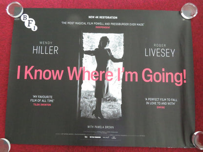 I KNOW WHERE I'M GOING - BFI UK QUAD ROLLED POSTER WENDY HILLER R. LIVESEY R2021 - Rendezvous Cinema
