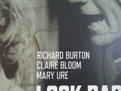 LOOK BACK IN ANGER UK QUAD ROLLED POSTER RICHARD BURTON CLAIRE BLOOM R2018