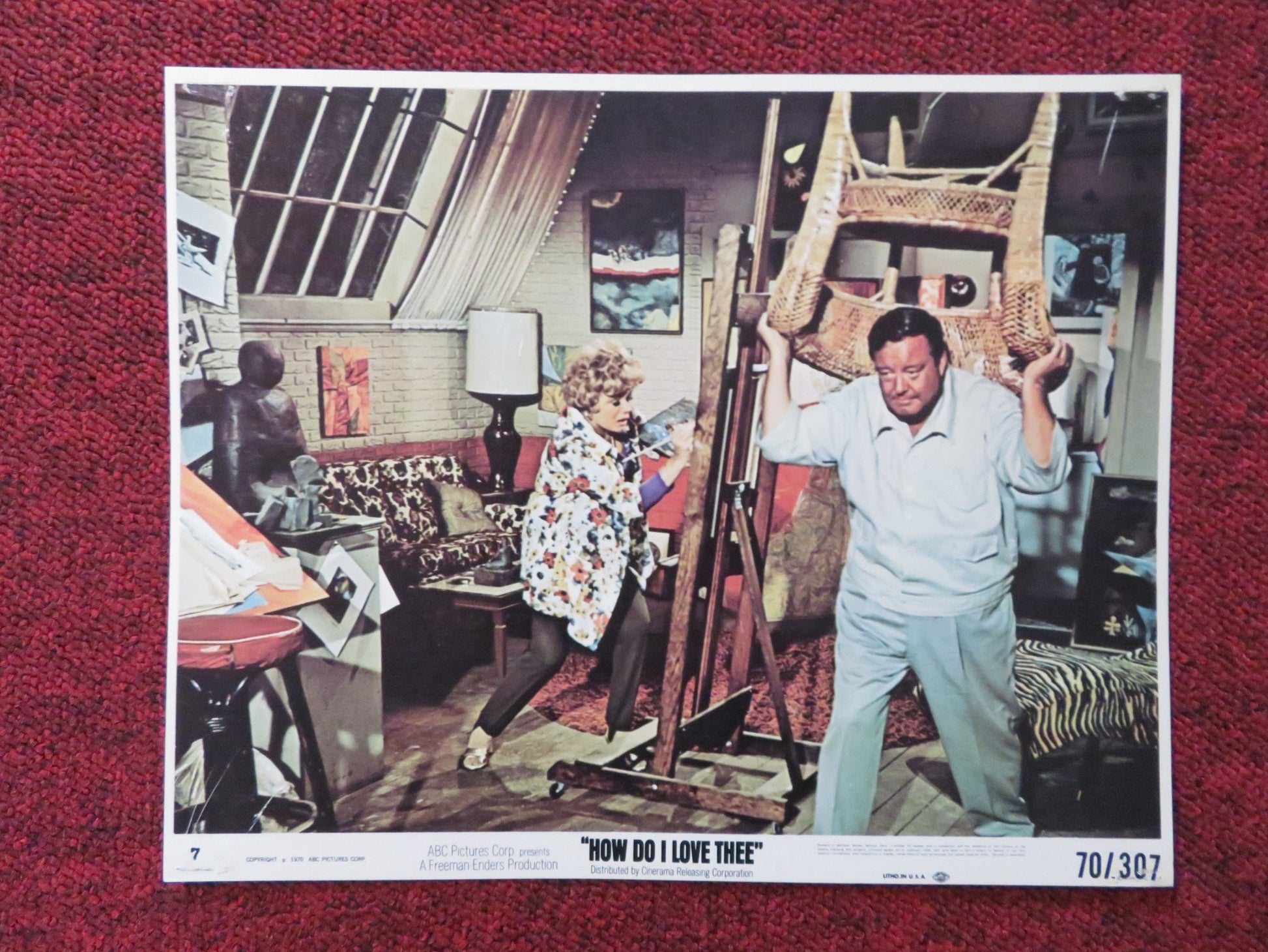 HOW DO I LOVE THEE - 7 LOBBY CARD JACKIE GLEASON MAUREEN O'HARA 1970 - Rendezvous Cinema