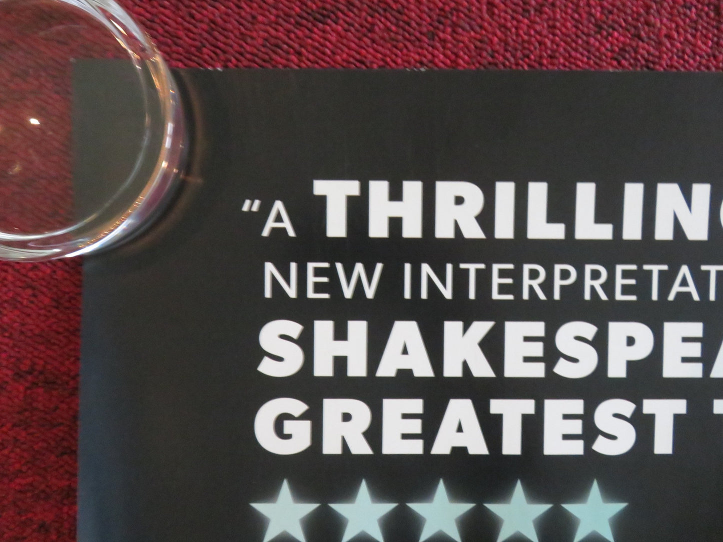 HAMLET LIVE FROM THE BRISTOL OLD VIC UK QUAD ROLLED POSTER BILLY HOWLE 2023