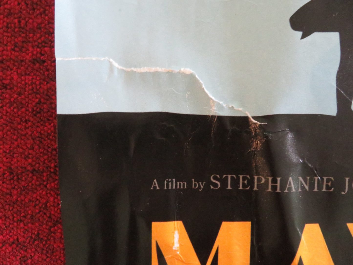 MAYA AND THE WAVE UK QUAD ROLLED POSTER MAYA GABEIRA CARLOS BURLE 2022