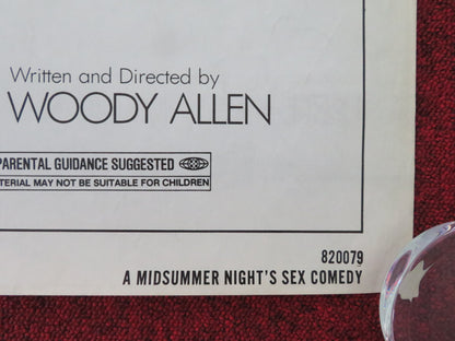 A MIDSUMMER NIGHT'S SEX COMEDY US ONE SHEET ROLLED POSTER WOODY ALLEN 1982 - Rendezvous Cinema