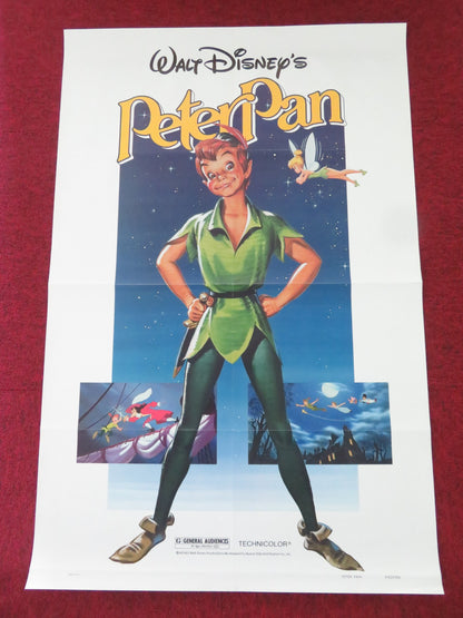 PETER PAN US ONE SHEET ROLLED POSTER DISNEY BOBBY DRISCOLL KATHRYN BEAUMONT 1982 - Rendezvous Cinema