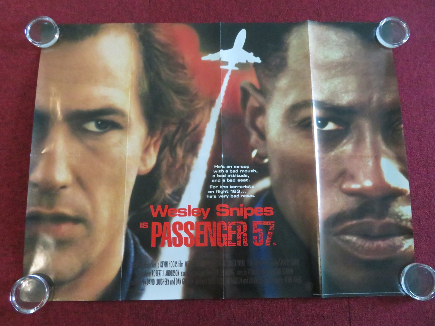 PASSENGER 57 UK QUAD ROLLED POSTER WESLEY SNIPES BRUCE PAYNE 1992