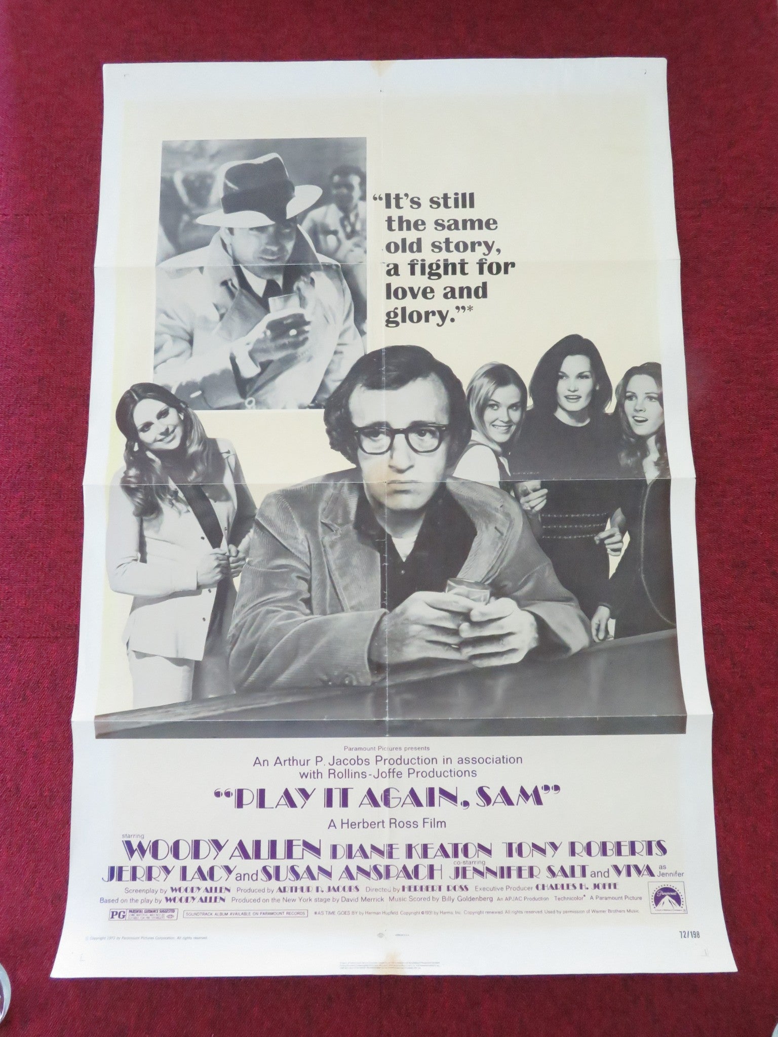 PLAY IT AGAIN, SAM US ONE SHEET ROLLED POSTER WOODY ALLEN DIANE KEATON 1972 - Rendezvous Cinema