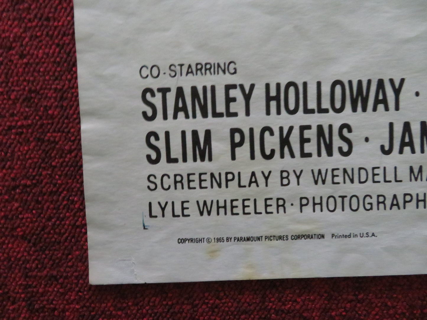 IN HARM'S WAY FOLDED US ONE SHEET POSTER JOHN WAYNE KIRK DOUGLAS 1965