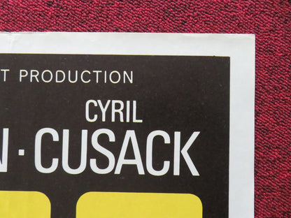 80,000 SUSPECTS FOLDED UK ONE SHEET POSTER CLAIRE BLOOM RICHARD JOHNSON 1964