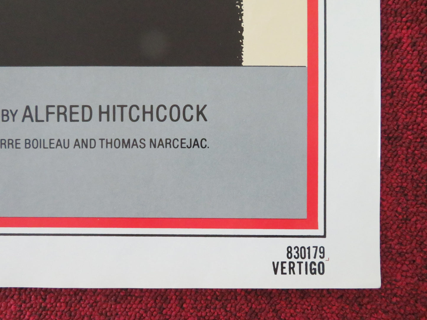 VERTIGO US ONE SHEET ROLLED POSTER JAMES STEWART KIM NOVAK R1983 - Rendezvous Cinema