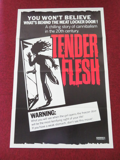 TENDER FLESH US TRI FOLDED ONE SHEET ROLLED POSTER LAURENCE HARVEY R1976 - Rendezvous Cinema