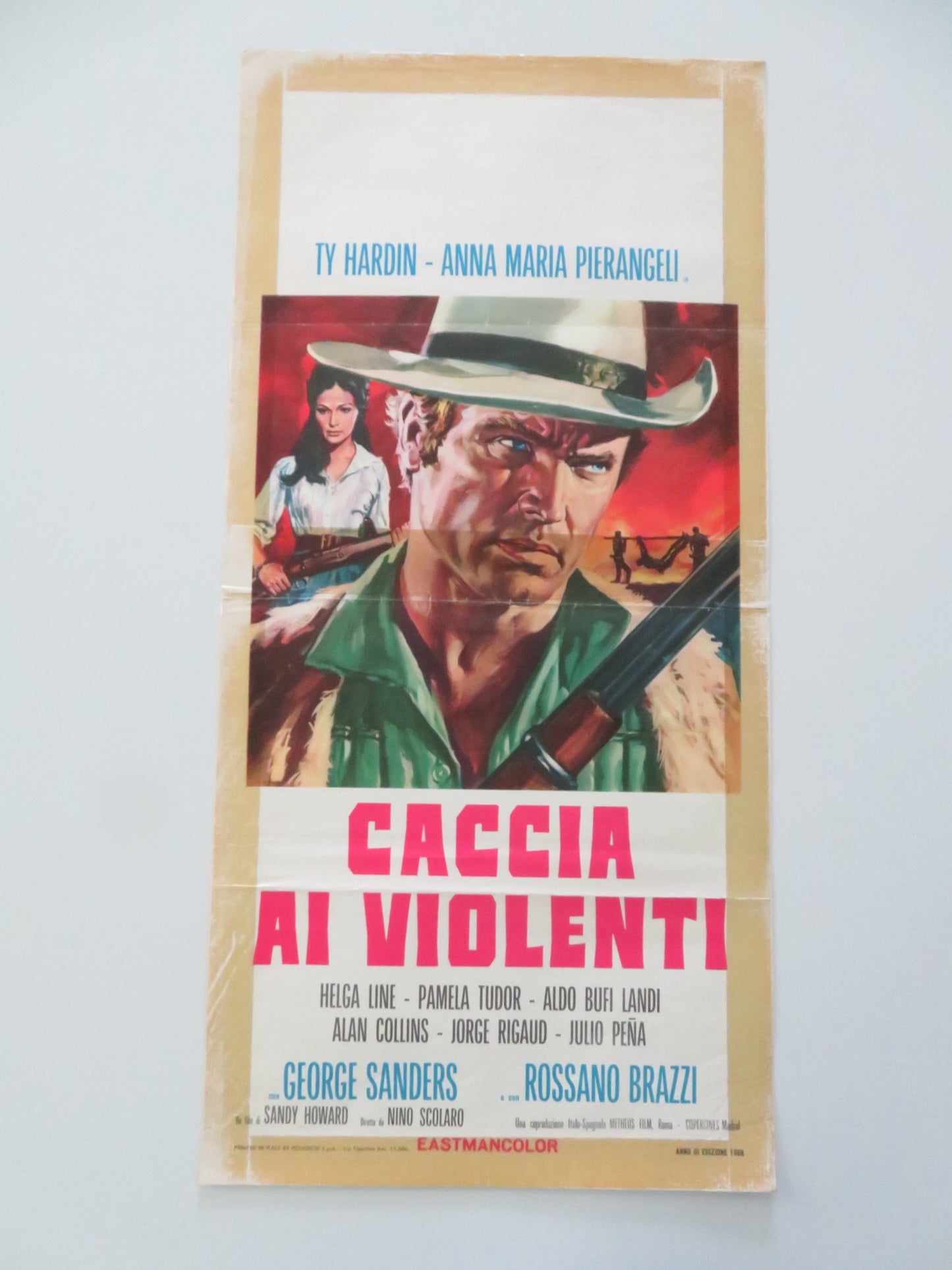 ONE STEP TO HELL ITALIAN LOCANDINA POSTER TY HARDIN PIER ANGELI 1968 - Rendezvous Cinema