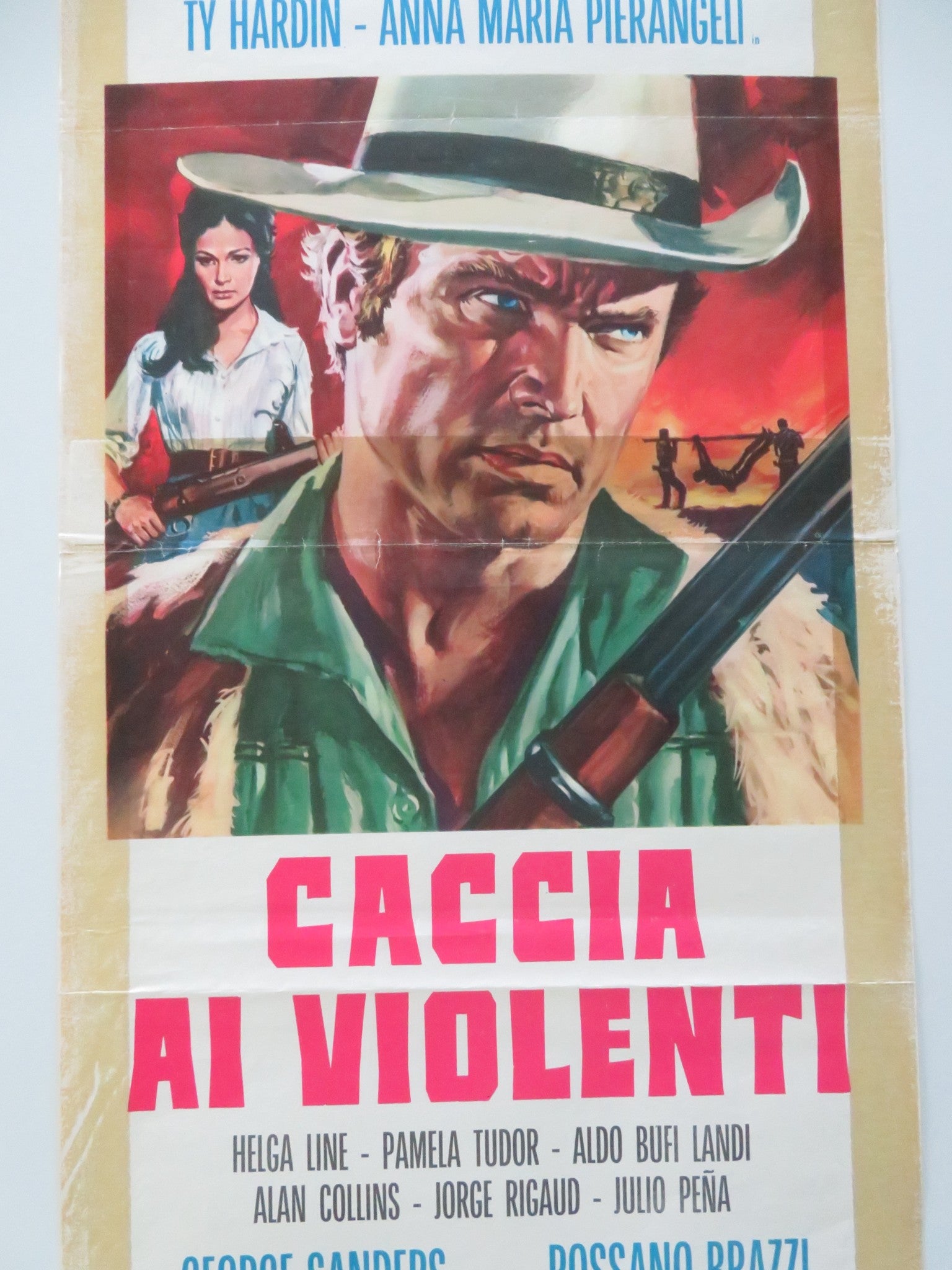 ONE STEP TO HELL ITALIAN LOCANDINA POSTER TY HARDIN PIER ANGELI 1968 - Rendezvous Cinema