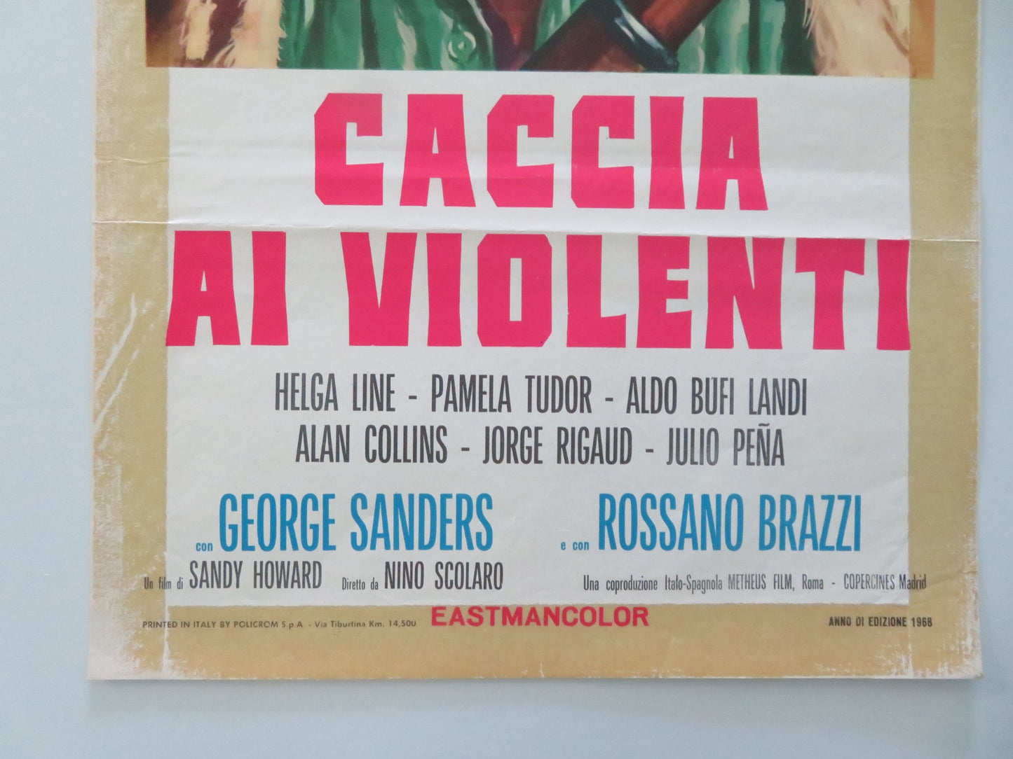 ONE STEP TO HELL ITALIAN LOCANDINA POSTER TY HARDIN PIER ANGELI 1968 - Rendezvous Cinema