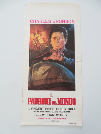 MASTER OF THE WORLD ITALIAN LOCANDINA POSTER CHARLES BRONSON VINCENT PRICE R1963 - Rendezvous Cinema