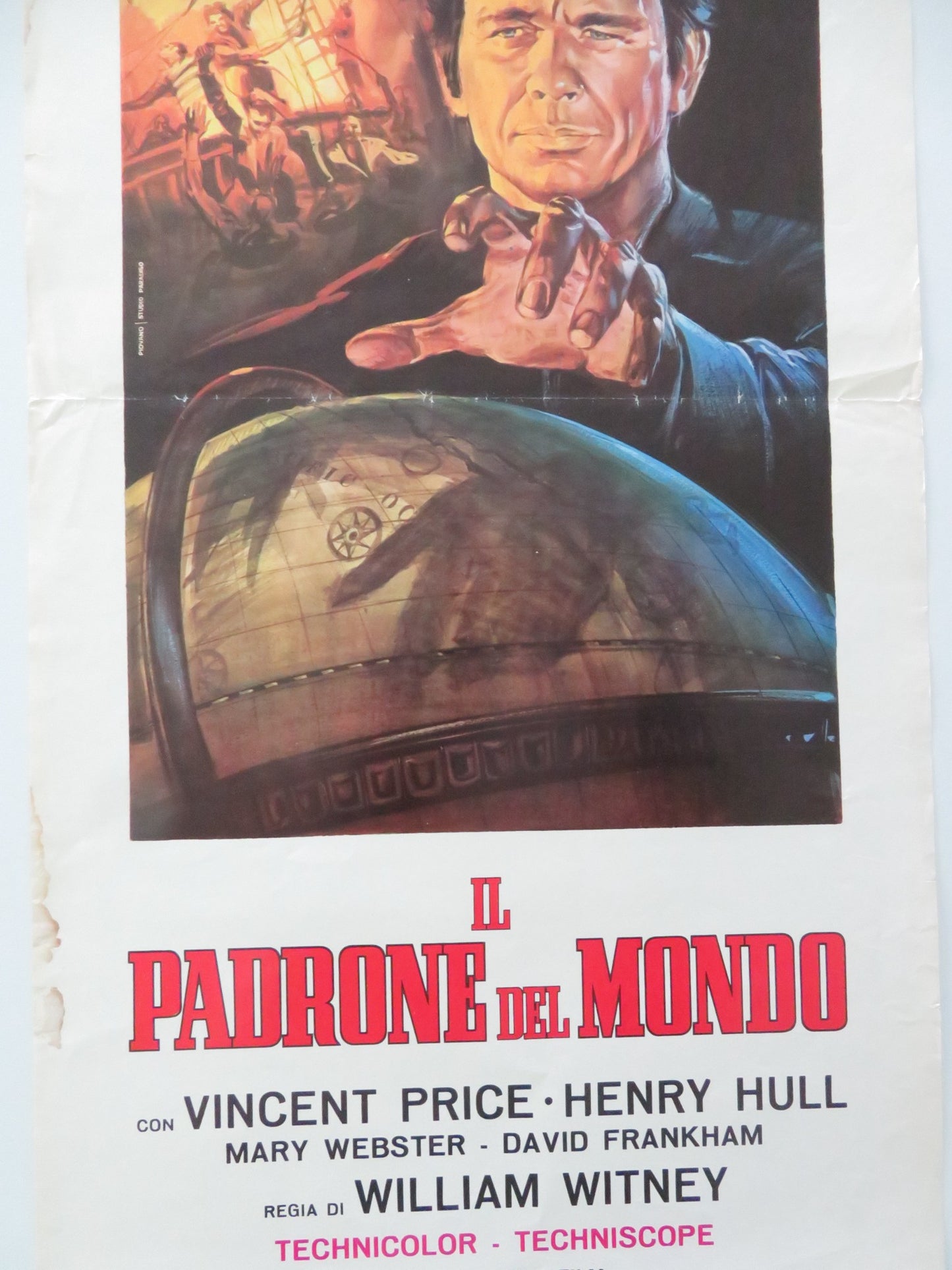 MASTER OF THE WORLD ITALIAN LOCANDINA POSTER CHARLES BRONSON VINCENT PRICE R1963 - Rendezvous Cinema