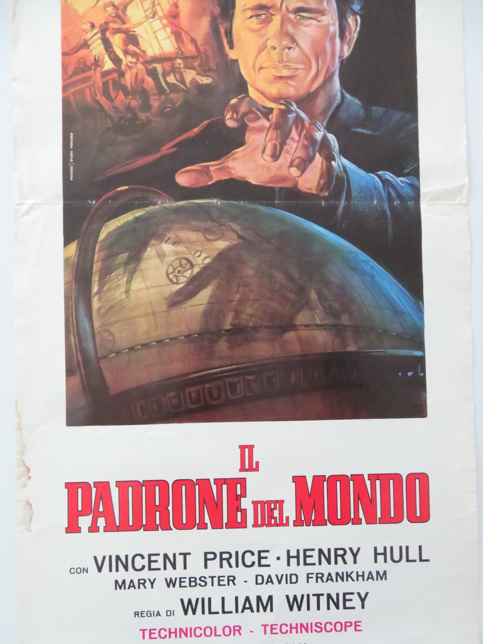 MASTER OF THE WORLD ITALIAN LOCANDINA POSTER CHARLES BRONSON VINCENT PRICE R1963 - Rendezvous Cinema
