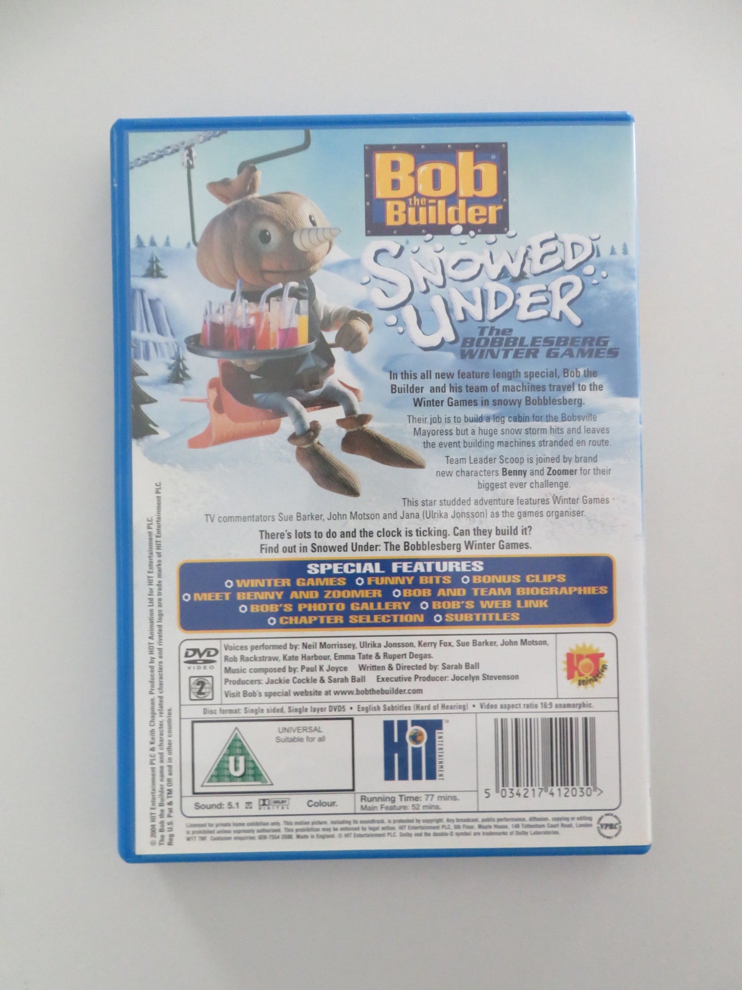 BOB THE BUILDER: SNOWED UNDER (DVD) WILLIAM DUFRIS ALAN MARRIOTT 2004 REGION 2 - Rendezvous Cinema