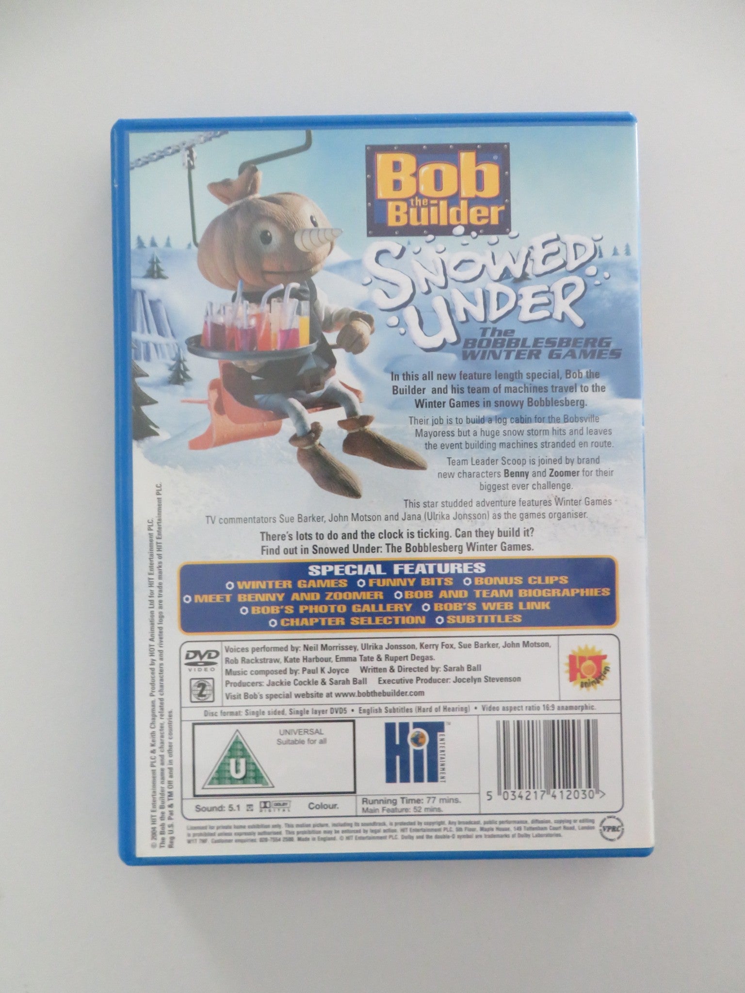 BOB THE BUILDER: SNOWED UNDER (DVD) WILLIAM DUFRIS ALAN MARRIOTT 2004 REGION 2 - Rendezvous Cinema