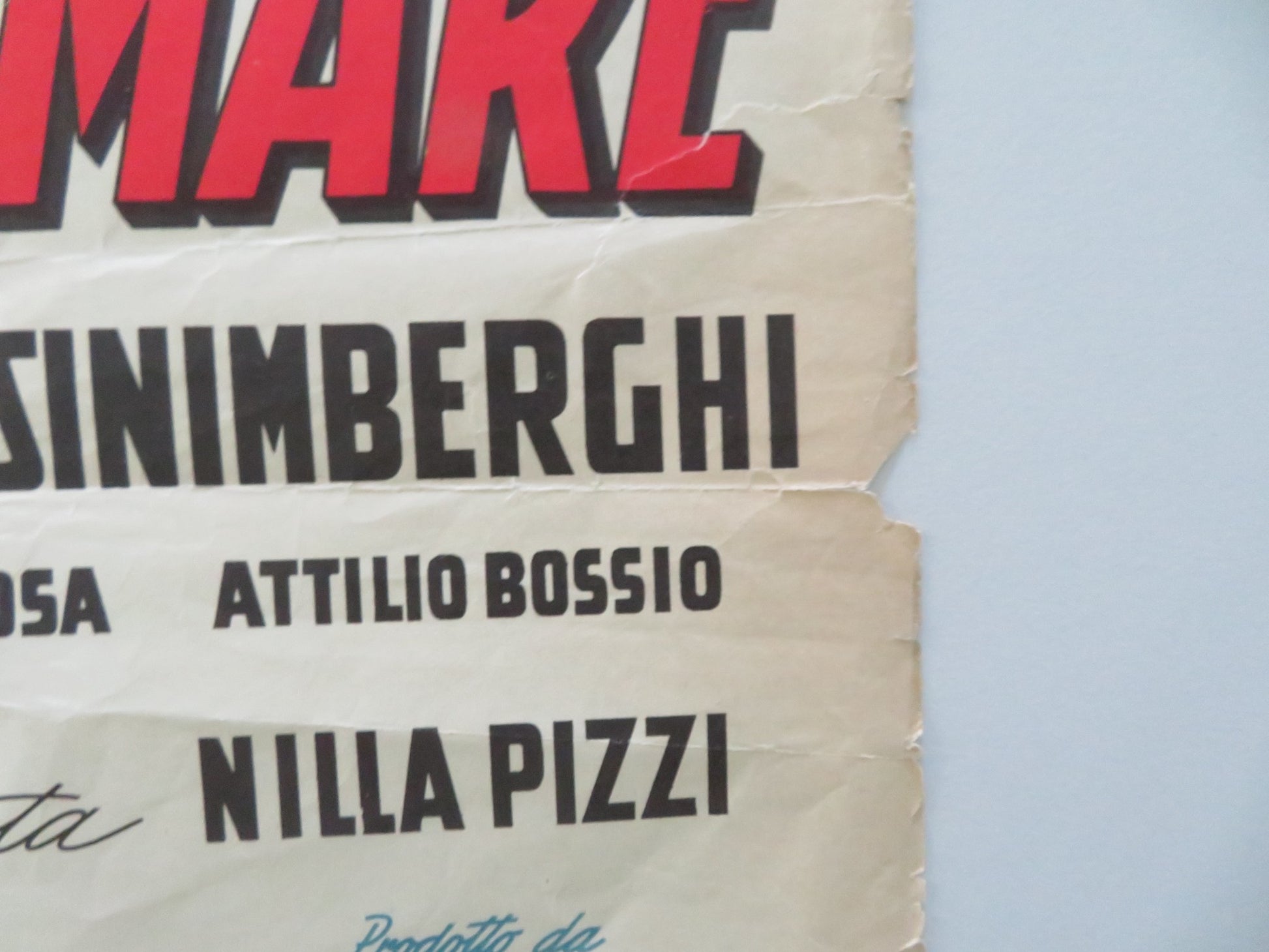 AGGUATO SUL MARE ITALIAN LOCANDINA POSTER ETTORE MANNI MARIA FRAU 1955 - Rendezvous Cinema