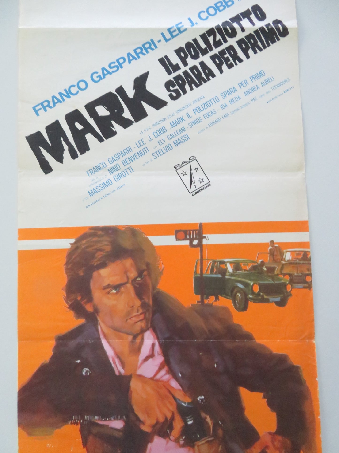 MARK SHOOTS FIRST ITALIAN LOCANDINA POSTER FRANCO GASPARRI LEE J. COBB 1975 - Rendezvous Cinema