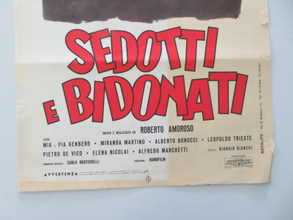 SEDOTTI E BIDONATI ITALIAN LOCANDINA POSTER FRANCO FRANCHI CICCIO INGRASSIA 1964 - Rendezvous Cinema