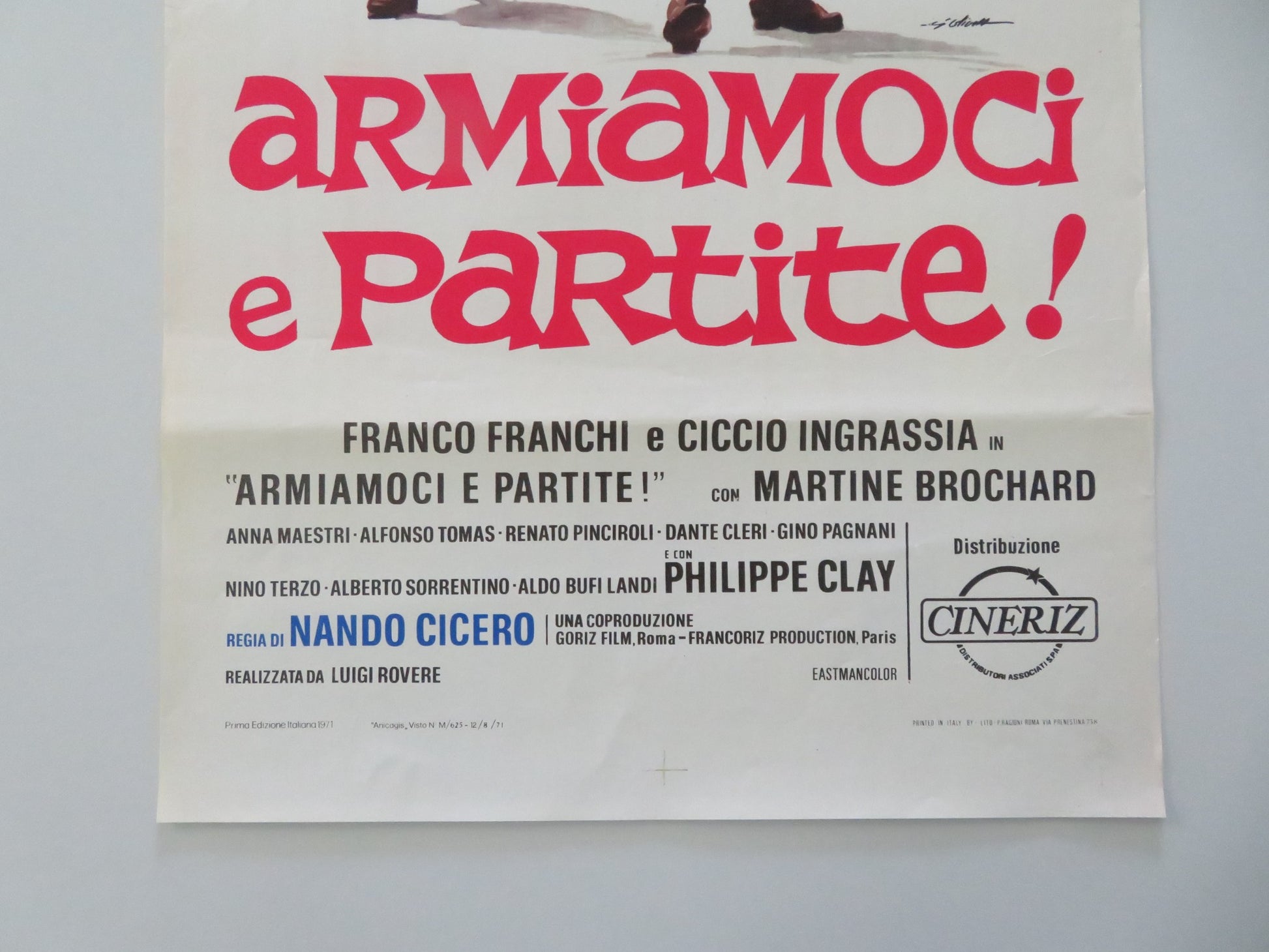 ARMIAMOCI E PARTITE! ITALIAN LOCANDINA POSTER FRANCO FRANCHI C. INGRASSIA 1971 - Rendezvous Cinema