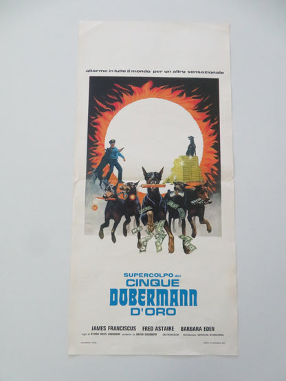 THE AMAZING DOBERMANS ITALIAN LOCANDINA POSTER FRED ASTAIRE J. FRANCISCUS 1977 - Rendezvous Cinema
