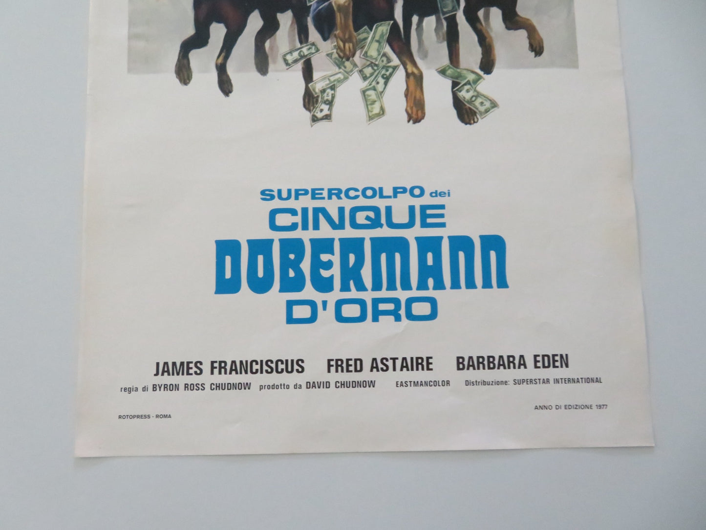 THE AMAZING DOBERMANS ITALIAN LOCANDINA POSTER FRED ASTAIRE J. FRANCISCUS 1977 - Rendezvous Cinema