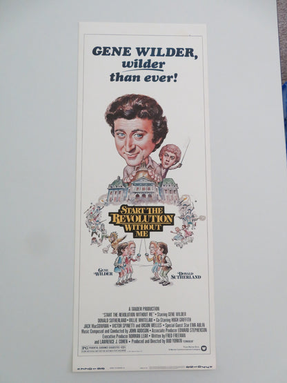 START THE REVOLUTION WITHOUT ME US INSERT POSTER GENE WILDER D. SUTHERLAND 1977 - Rendezvous Cinema