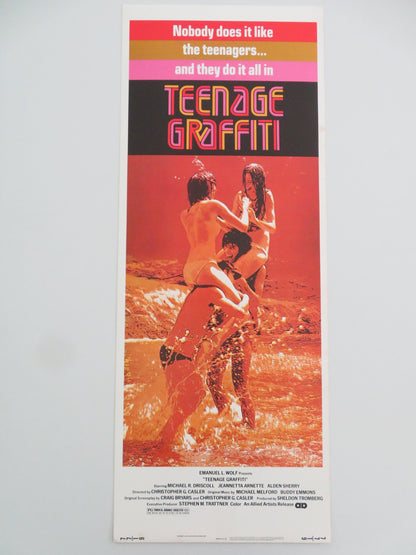 TEENAGE GRAFFITI US INSERT POSTER MICHAEL DRISCOLL JEANNETTA ARNETTE 1976 - Rendezvous Cinema
