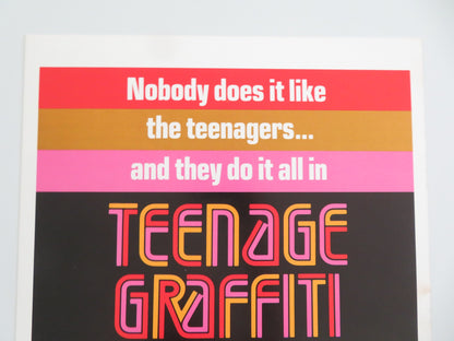 TEENAGE GRAFFITI US INSERT POSTER MICHAEL DRISCOLL JEANNETTA ARNETTE 1976 - Rendezvous Cinema