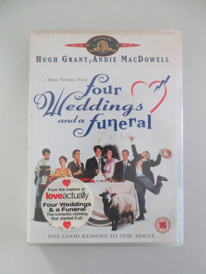 FOUR WEDDINGS AND A FUNERAL (DVD) HUGH GRANT ANDIE MACDOWELL 1994 REGION 2 - Rendezvous Cinema