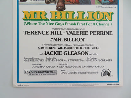 MR. BILLION US INSERT POSTER TERENCE HILL VALERIE PERRINE 1977 - Rendezvous Cinema