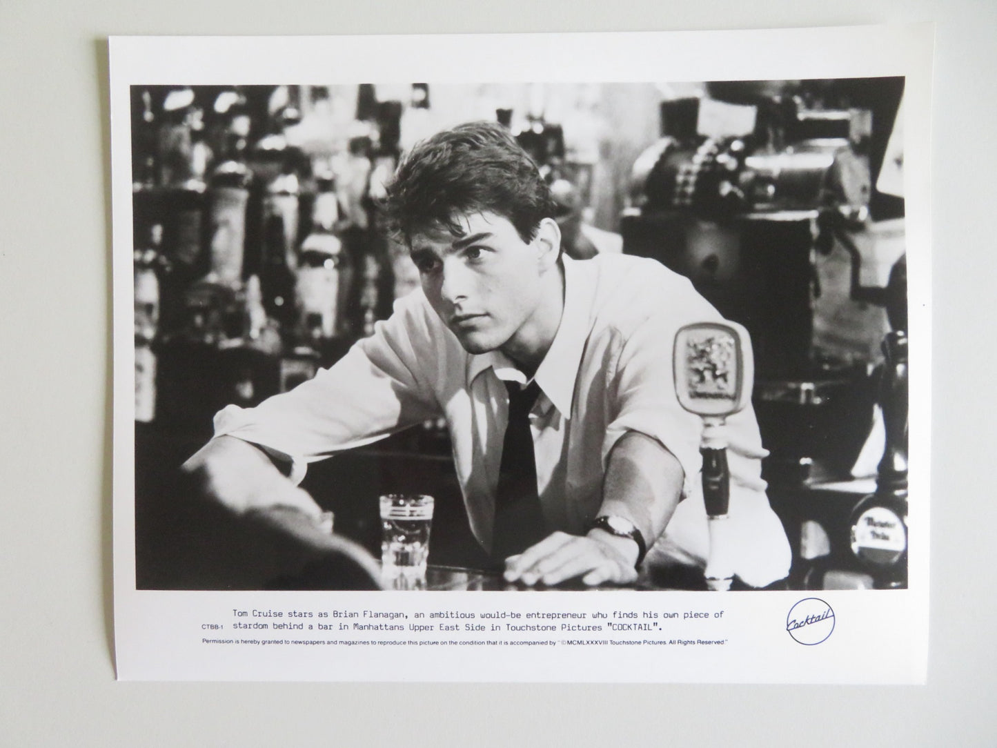COCKTAIL MOVIE STILL PHOTO LOT OF 6 TOM CRUISE ELISABETH SHUE 1988