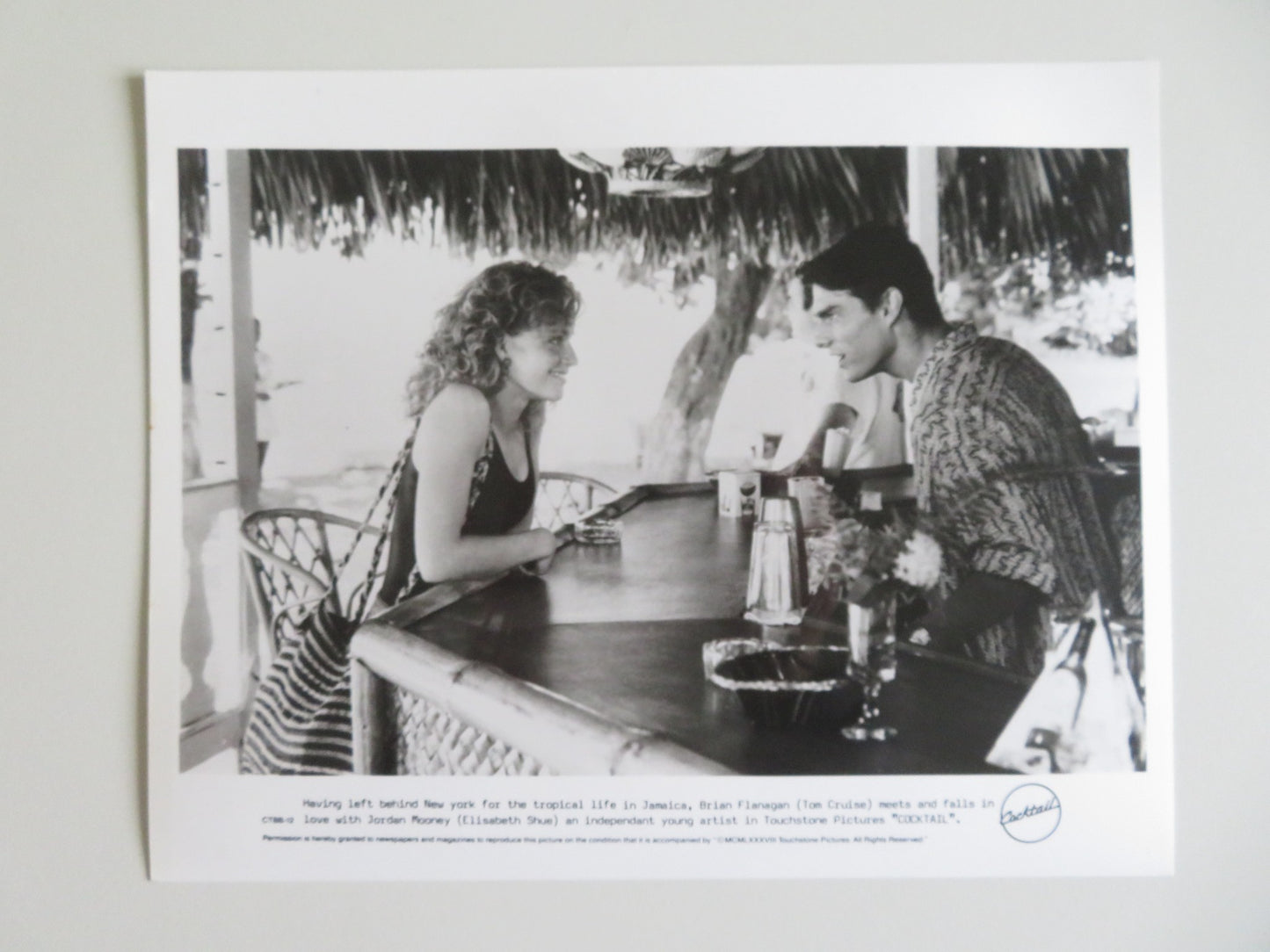 COCKTAIL MOVIE STILL PHOTO LOT OF 6 TOM CRUISE ELISABETH SHUE 1988
