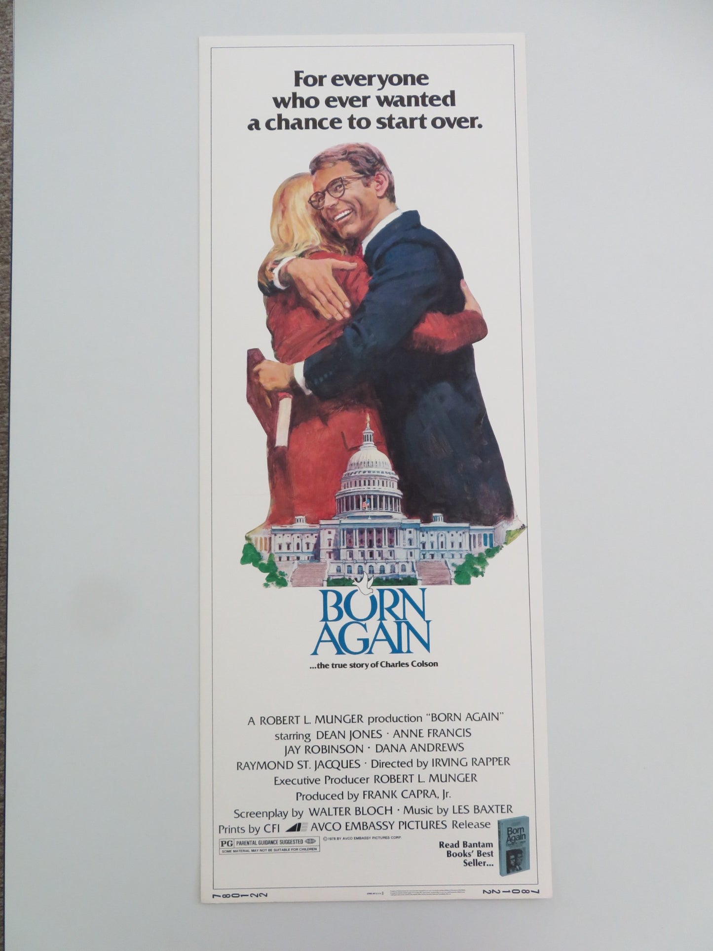 BORN AGAIN US INSERT POSTER DEAN JONES ANNE FRANCIS 1978 - Rendezvous Cinema