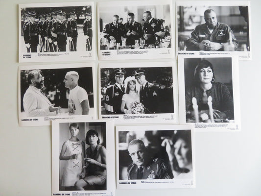 GARDENS OF STONE MOVIE STILL PHOTO LOT OF 8 JAMES CAAN ANJELICA HUSTON 1987