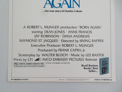 BORN AGAIN US INSERT POSTER DEAN JONES ANNE FRANCIS 1978 - Rendezvous Cinema