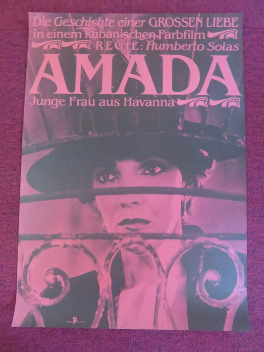 AMADA GERMAN POSTER ROLLED ESLINDA NUNEZ CESAR EVORA 1986 - Rendezvous Cinema