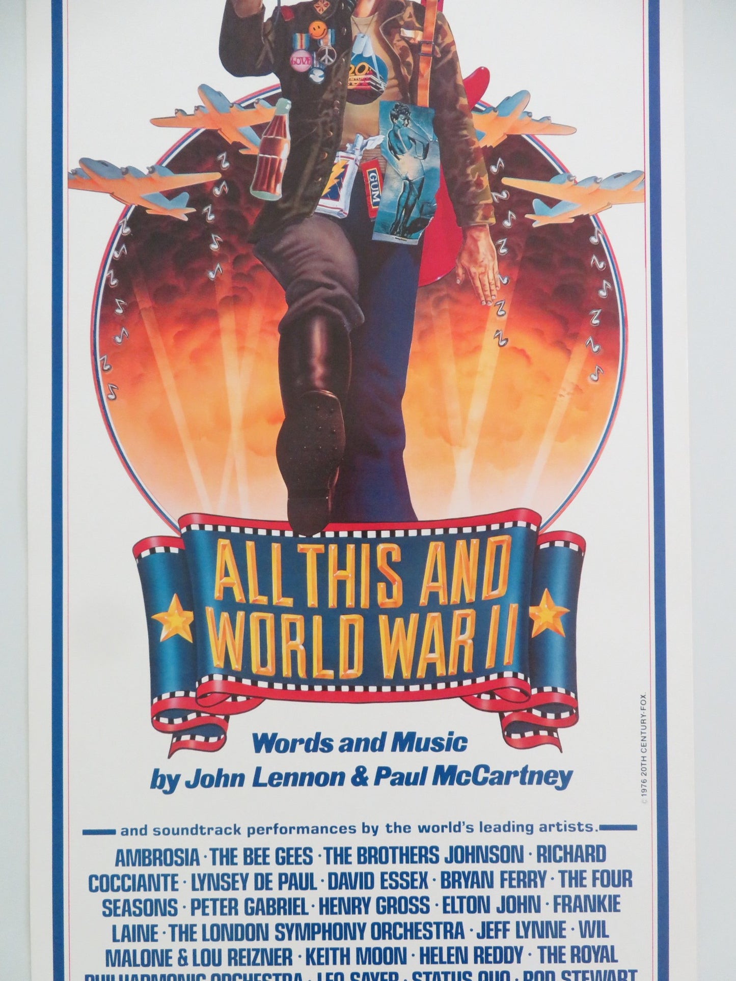 ALL THIS AND WORLD WAR II US INSERT POSTER JOHN LENNON PAUL MCCARTNEY 1976 - Rendezvous Cinema