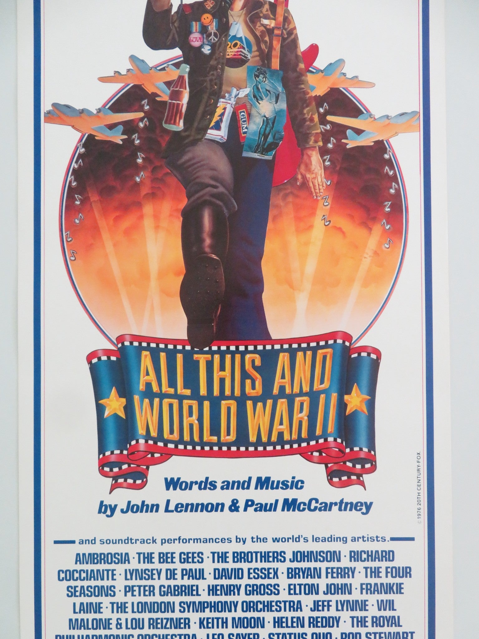 ALL THIS AND WORLD WAR II US INSERT POSTER JOHN LENNON PAUL MCCARTNEY 1976 - Rendezvous Cinema