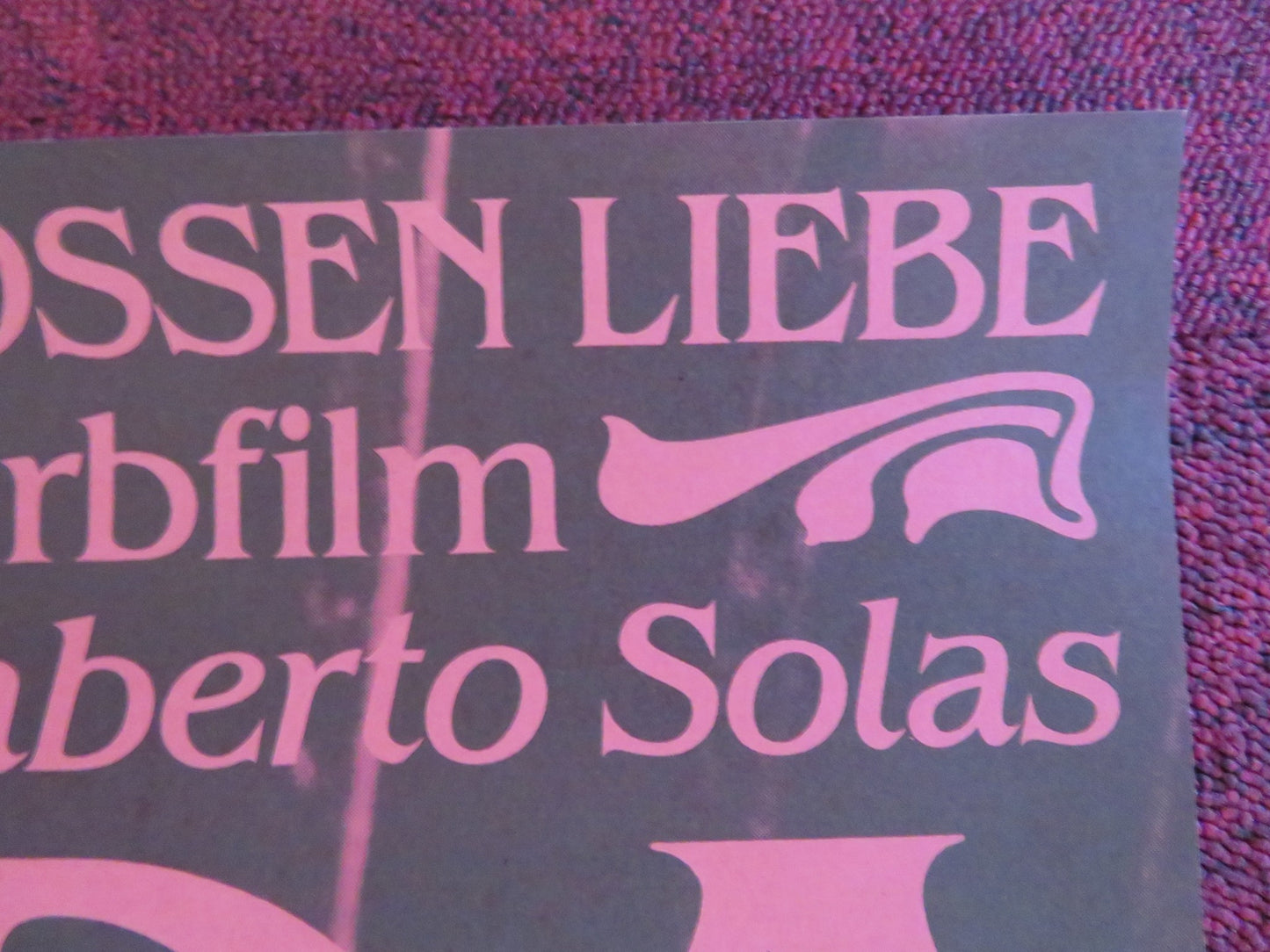 AMADA GERMAN POSTER ROLLED ESLINDA NUNEZ CESAR EVORA 1986 - Rendezvous Cinema