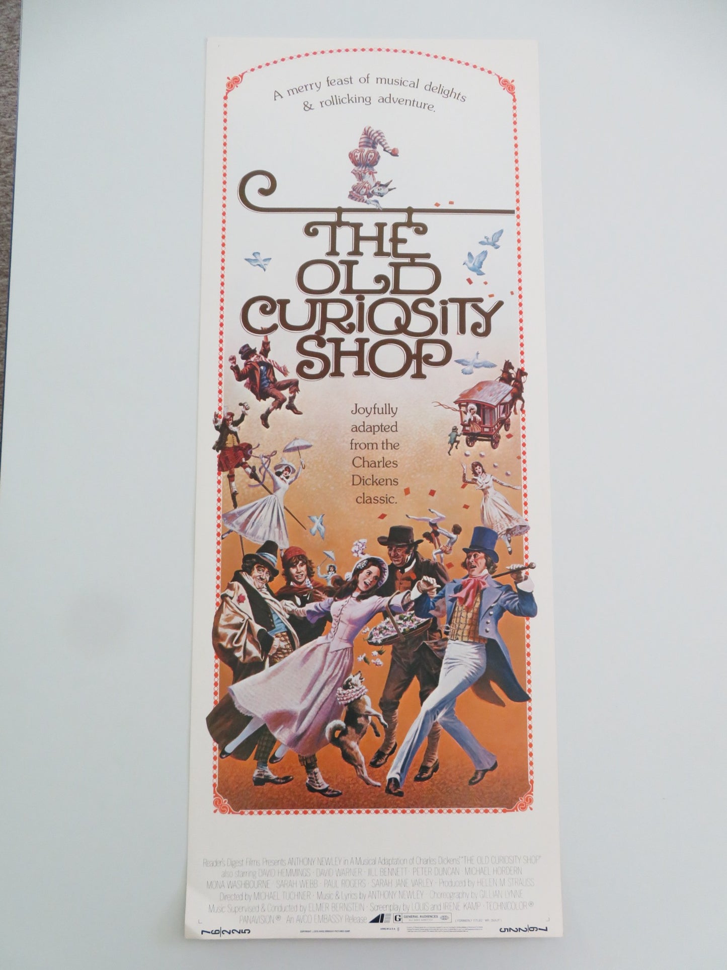 THE OLD CURIOSITY SHOP US INSERT POSTER ANTHONY NEWLEY DAVID HEMMINGS 1976 - Rendezvous Cinema