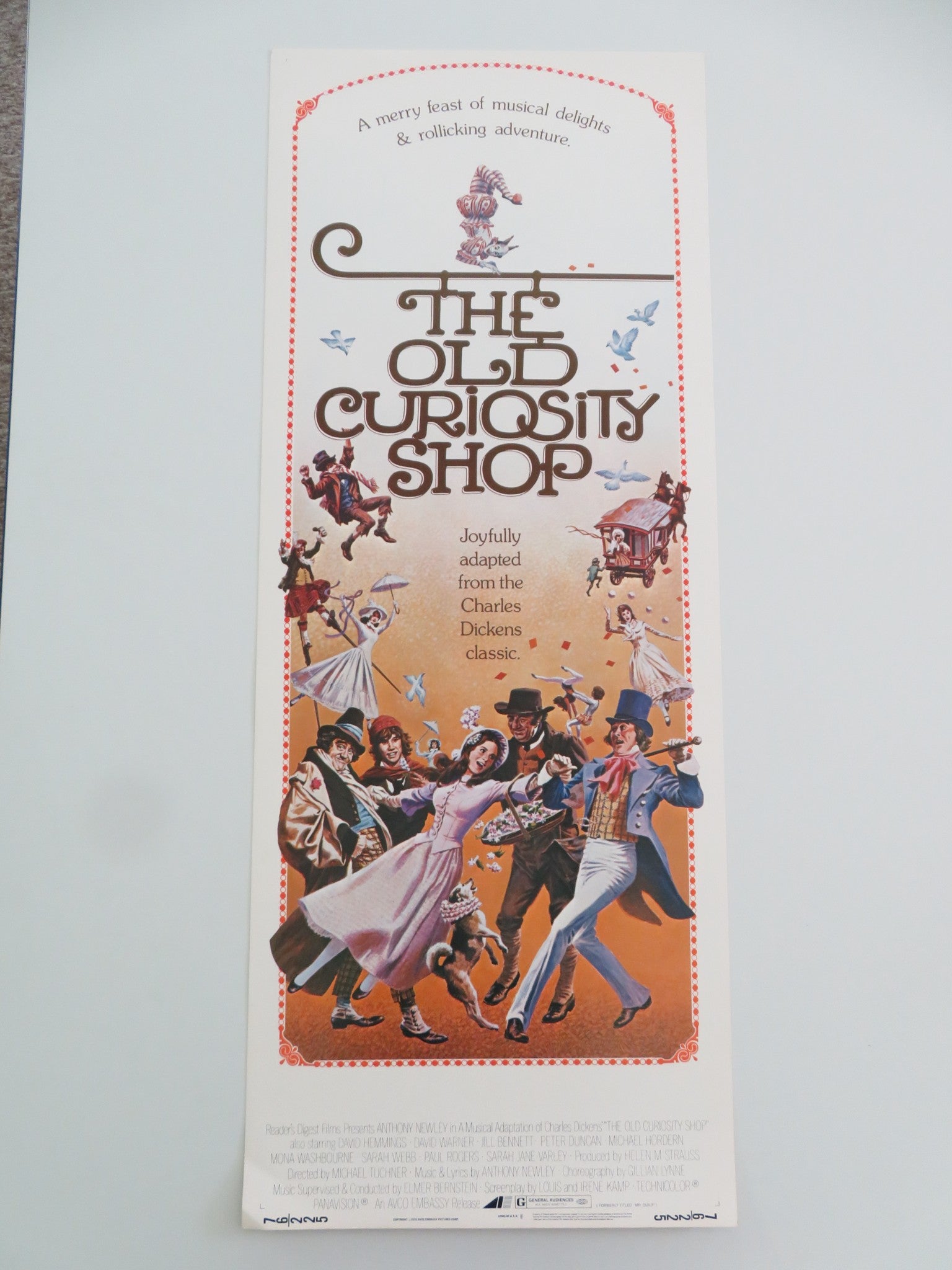 THE OLD CURIOSITY SHOP US INSERT POSTER ANTHONY NEWLEY DAVID HEMMINGS 1976 - Rendezvous Cinema