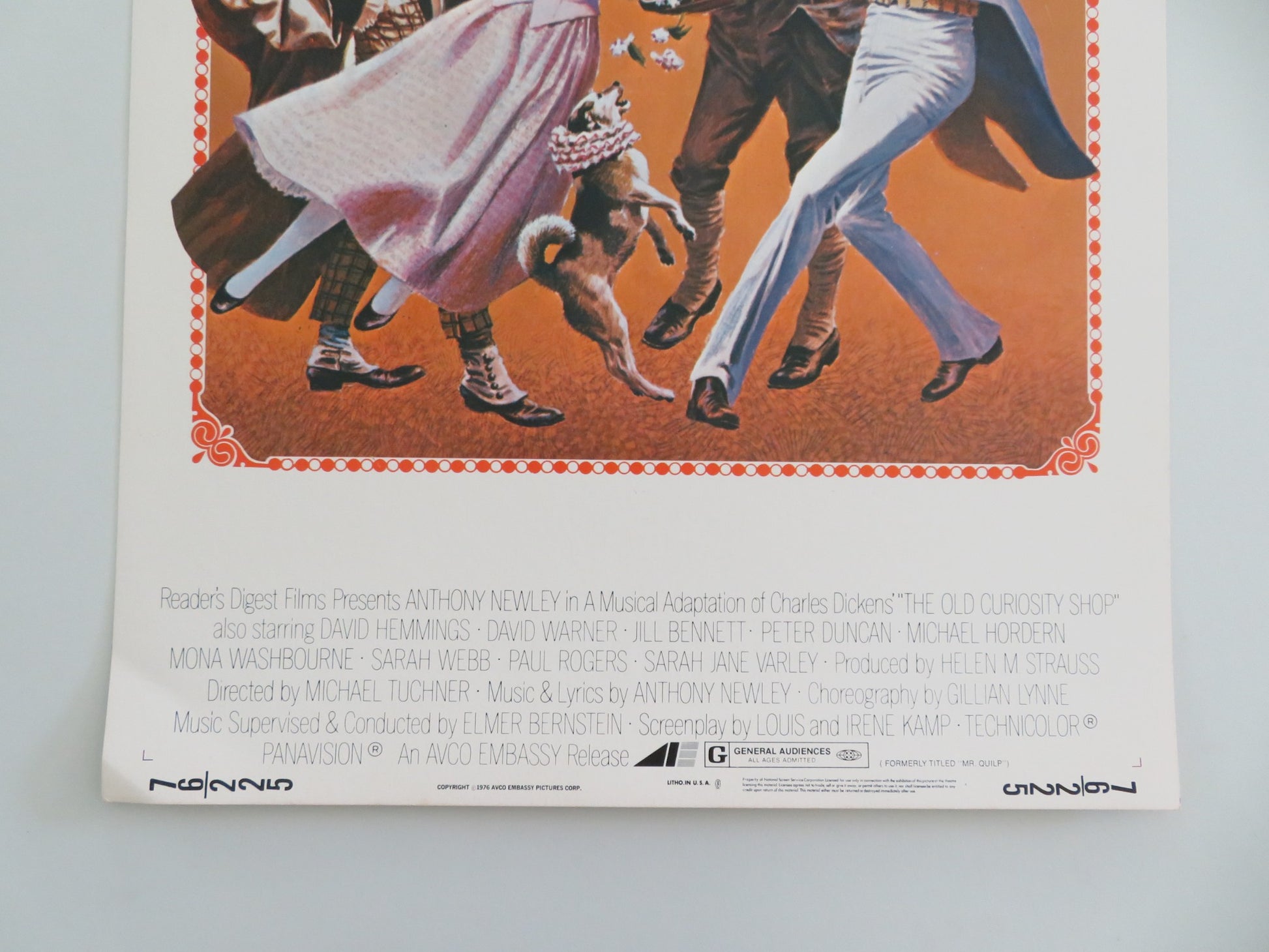 THE OLD CURIOSITY SHOP US INSERT POSTER ANTHONY NEWLEY DAVID HEMMINGS 1976 - Rendezvous Cinema