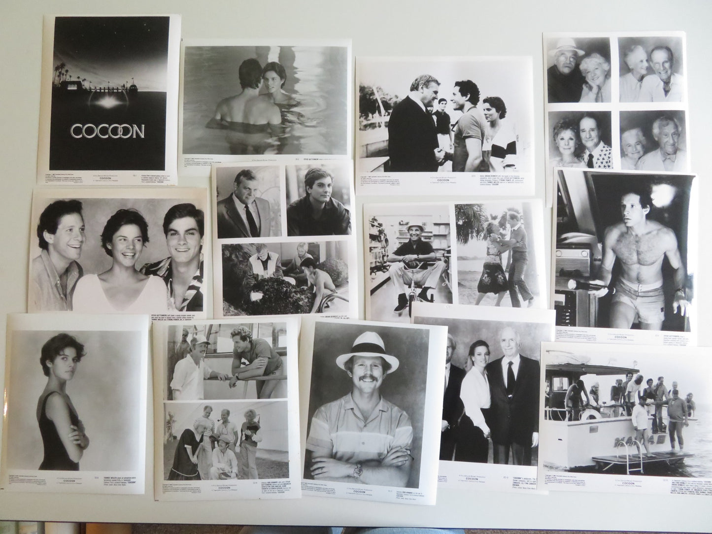 COCOON MOVIE STILL PHOTO LOT OF 13 STEVE GUTTENBERG BRIAN DENNEHY 1985