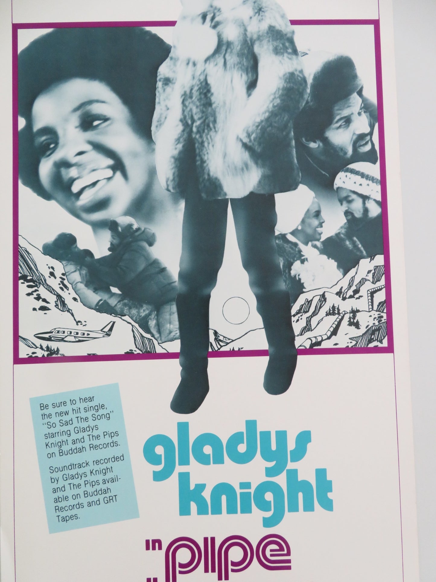 PIPE DREAMS US INSERT POSTER GLADYS KNIGHT WAYNE TIPPIT 1976 - Rendezvous Cinema