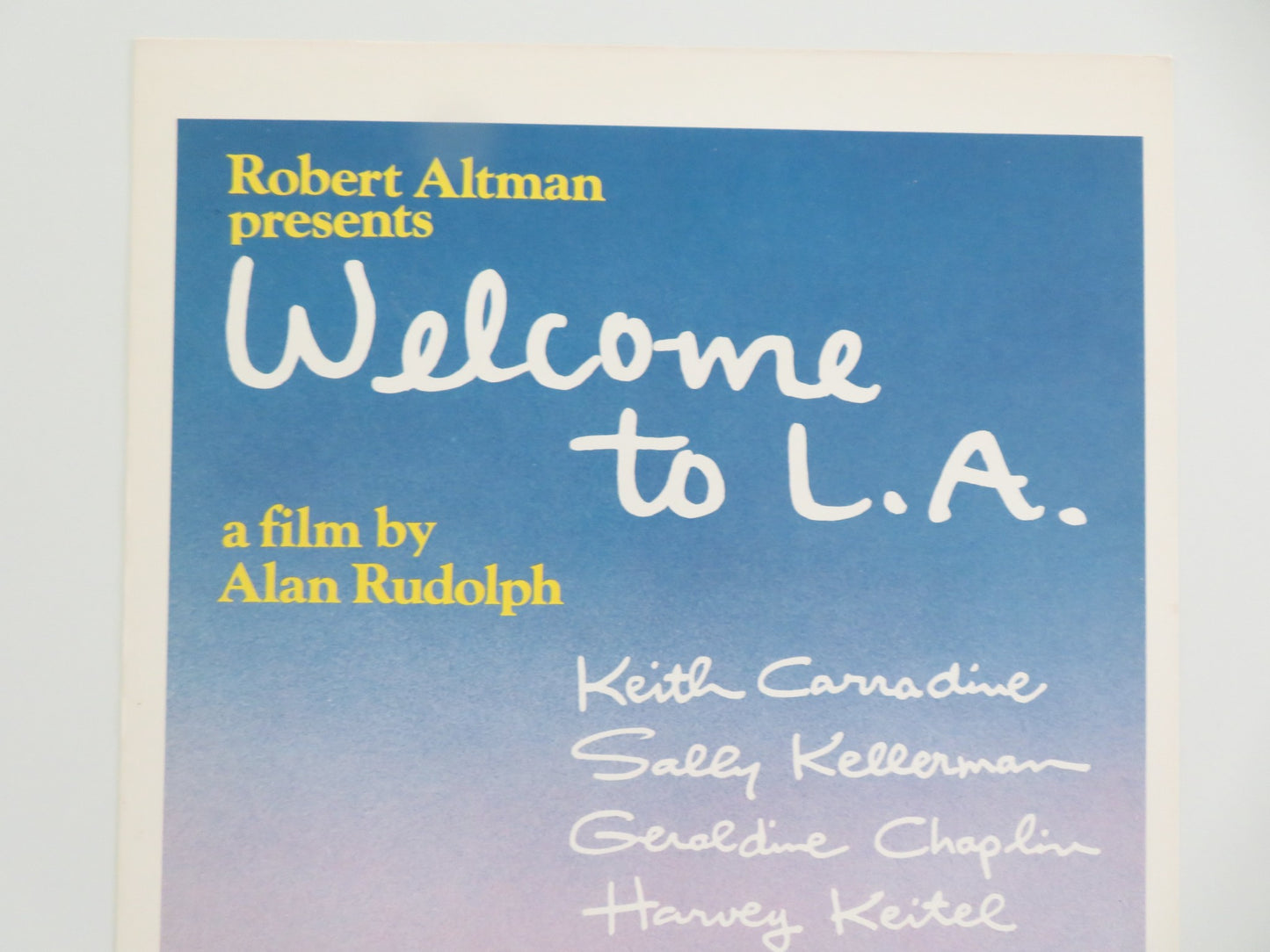 WELCOME TO L.A. US INSERT POSTER KEITH CARRADINE SALLY KELLERMAN 1976 - Rendezvous Cinema